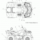 SPORTSMAN FOREST TRACTOR 500 - A14MN50EM/EA Наклейки