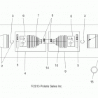 A17SVS95CM/T95C2 SCRAMBLER 1000 TRACTOR Drive train, drive shaft, rear