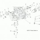 A13MH76FF SPORTSMAN FOREST 800 Крепление двигателя