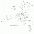 A13MB46FZ HAWKEYE 400 HO 2X4 Крепление двигателя