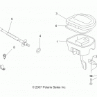 A13MH76FF SPORTSMAN FOREST 800 Steering, controls and throttle asm. and cable