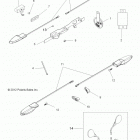 SCRAMBLER XP 850 HO EPS INTL - A14GH8EFI Electrical, turn signals, lp bracket, mirrors and ...