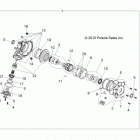A13MH76FF SPORTSMAN FOREST 800 Передний редуктор