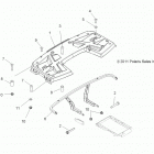 A13MH76FF SPORTSMAN FOREST 800 Body, rear rack