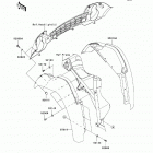 Mule 600 (KAF400-BBF) Переднее крыло(ья)