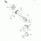 Mule 600 (KAF400-BBF) Коленвал и поршни