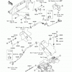 Mule 600 (KAF400-B9F) Передние тормозные трубопроводы