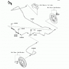 Mule 600 (KAF400-B9F) Задние тормозные трубопроводы