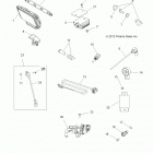 A13DN8EFW SPORTSMAN TOURING 850 EPS INTL Electrical, switches, sensors, ecu and control mod...
