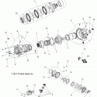 SPORTSMAN TOURING EPS 850/HO - A14DN8EAH/EAQ/EAR Drive train, front gearcase internals