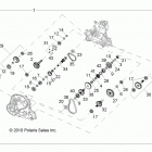 SCRAMBLER 850 XP HO/EPS - A14GH85AD/EAI Главные внутренности КПП