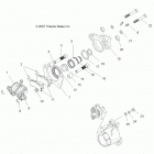 A15S6A76FA FOREST 800 6X6 Brakes, rear calipers