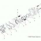 A13EA32AA TRAIL BOSS 330 Задние тормозные  колодки