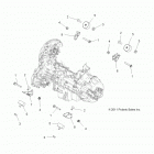 SCRAMBLER 850 XP HO/EPS - A14GH85AD/EAI Крепление двигателя