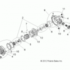 SCRAMBLER 850 XP HO/EPS - A14GH85AD/EAI Drive train, front gearcase internals