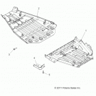 SPORTSMAN TOURING EPS 850/HO - A14DN8EAH/EAQ/EAR Body, skid plates