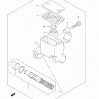 LT A400F,Z Главный тормозной цилиндр,передний