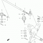 LT F250 Рулевая ,поворотный кулак