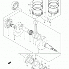 LT A400F,Z Коленвал