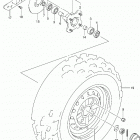 LT F250 Переднее колесо