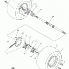 RAPTOR 700 YFM700RSEM Заднее колесо