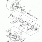 RAPTOR 350 YFM35RDW Заднее колесо
