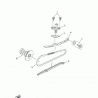 RAPTOR 90 YFM90RDW/YFM90RDL Цепь механизма газораспределения