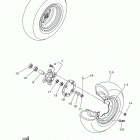 RAPTOR 250 YFM25RDW/YFM25RDL Переднее колесо