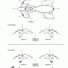 YFZ450 YFZ45DB/YFZ45DW Наклейки