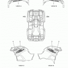 GRIZZLY 700FI EPS SE YFM700PSEB Наклейки