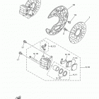 RAPTOR 350 YFM35RDW Передний тормозной суппорт