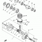 RAPTOR 350 YFM35RDW Коленчатый вал и Поршень