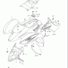 LT Z250 QuadSport Z250 Front fender (model k7)