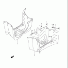 LT-A400F KingQuad 400AS 4x4 Footrest mudguard