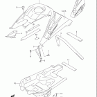 LT R450 QUADRACER Fuel tank cover