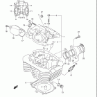 LT-F400 KingQuad Головка цилиндра