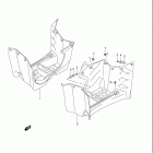 LT-A400 KINGQUAD Footrest mudguard