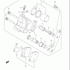 LT Z400 QUADSPORT Z400 Передний суппорт тормозной