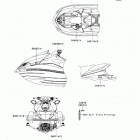 Ultra LX (JT1500-KDF) Наклейки предупреждения