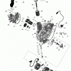 GTX LTD 215 Крышка картера и генератор