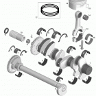 GTX LTD 215 Коленвал и поршни