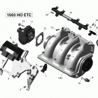 RXT 260 & RS Коллектор воздухозаборника и корпус дросселя