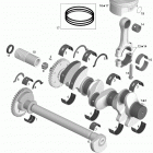 RXT 260 & RS 01- crankshaft, pistons and balance shaft 1