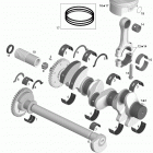 GTX S 155 Коленвал и поршни