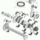 GTR 215 Коленвал и поршни
