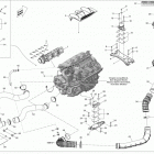 RXP-X 260 & RS Опора двигателя и глушитель воздухозаборника