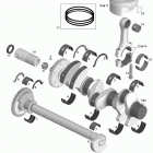 GTX S 155 Коленвал и поршни