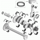 GTI 130 (23CA, 23CB) Коленвал и поршни