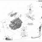 GTR 215 Опора двигателя и глушитель воздухозаборника