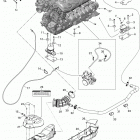 GTS Pro 130 (1503 DT) Опора двигателя и глушитель воздухозаборника